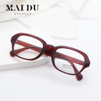 New European and American cross-border square glasses frame retro trend anti-blue glasses can be equipped with myopia in stock 20220