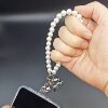 Pearl Chain Pendant Mobile Phone Case Keychain Bag Decoration Pendant DIY Accessories Bag Hanging Chain Small Fragrance