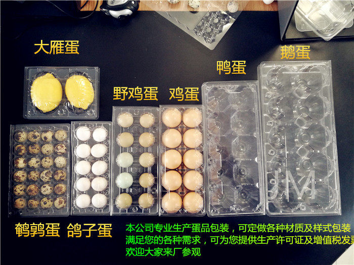 Disposable Buckle Plastic Transparent Egg Tray Salted Duck Egg Goose Egg Pigeon Egg Tray Quail Egg Box Wild Egg Packaging