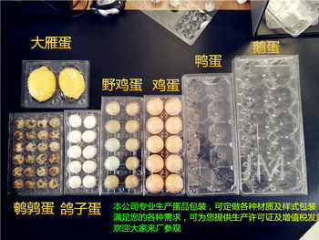 Disposable Buckle Plastic Transparent Egg Tray Salted Duck Egg Goose Egg Pigeon Egg Tray Quail Egg Box Wild Egg Packaging