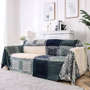 In-Stock Nordic Ethnic Style Full-Cover Chenille Blanket Sofa Throw Sofa Cover Blanket Sofa Cover Fabric