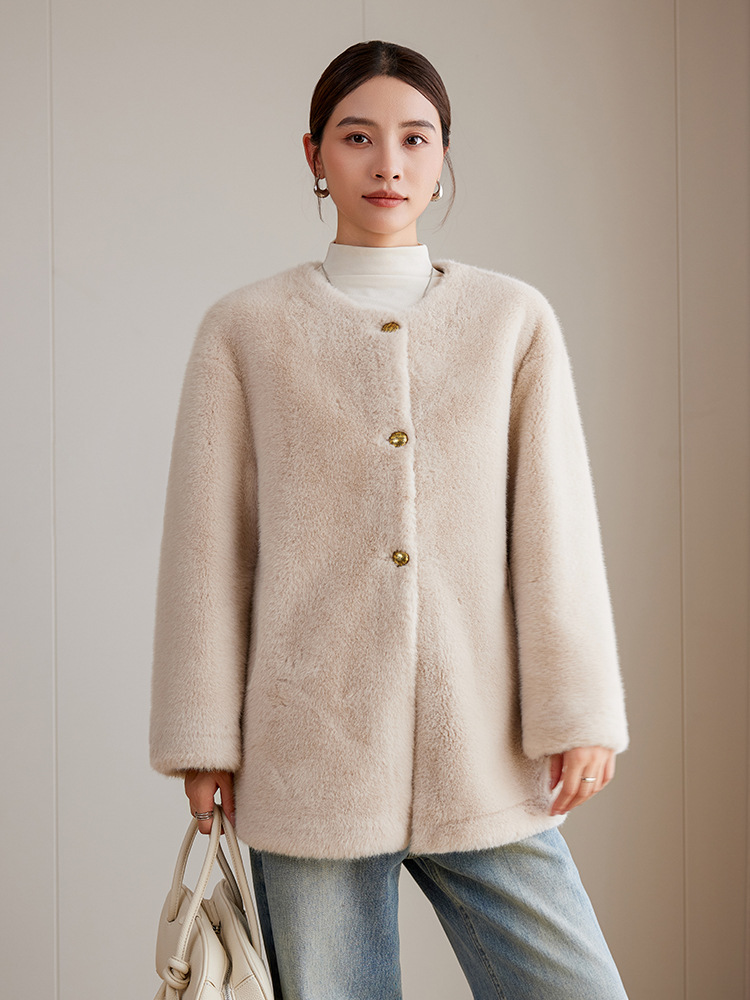 Áo Lông Nữ Hàng Mùa Xuân Thu Đông Phong Cách Hàn Quốc