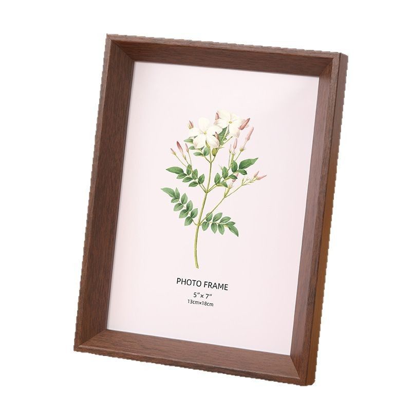 Wooden Photo Frame Empty Frame 6inch Photo Frame 7inch Table Decoration A4 Cardboard Mini Small Picture Frame Oil Painting Framed Outer Frame