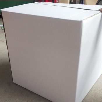 White carton graduation design environmental protection painting display creative storage delivery square white postal carton