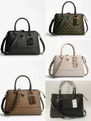 Gs Export Guessing New European and American Tote Shoulder Shopping Satchel Printed Embossed Large Capacity Pendant Business Women's Bag