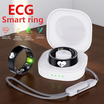 Smart Ring Ecg Ekg Body Temperature Heart Rate Blood Oxygen Sleep Hrv Monitoring R30 Ring Smart Health Monitoring