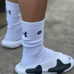 Nba Basketball Socks Ua Men's Long-Tube High-Top Player Version Same Towel Practical Training Sweat-Absorbent Anti-Slip Elite Socks