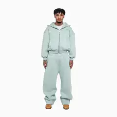 2025 New Customer Design 3D Digital Printing European and American Zipper Hooded Sweatshirt Sports Suit