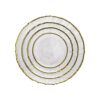 Japanese-Style Striped Glass Plate, Trendy Household Transparent Tableware, Fruit Plate, Western-Style Salad Bowl, Dinner Plate, Dish, Fireworks