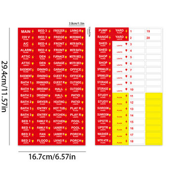 Cross-border New Products Color Electrical Label Circuit Breaker Catalog Classification Light Socket Identification Mark Anti-press Wrong Sticker