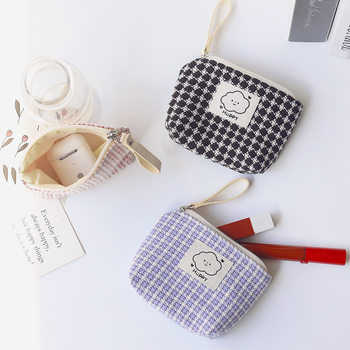 2023 Early Spring New Cute Little Fragrant Mini Coin Purse Female K-Style Student Small Fresh Zipper Cosmetics Bag