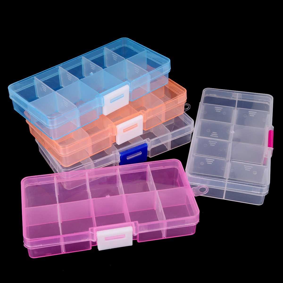 Simple Transparent Plastic Box Storage Box Multifunctional Storage Box Classification Storage Jewelry Box Jewelry Box