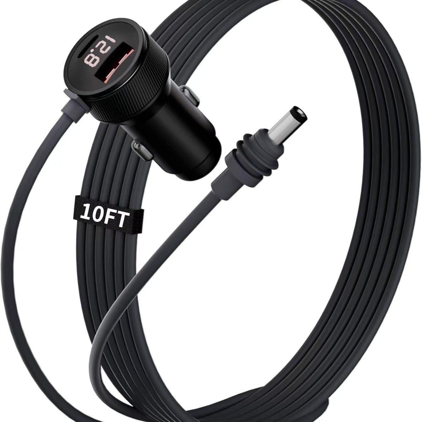 Cross-Border E-Commerce Best-Selling Amazon Popular Car Cigarette Lighter 3m Waterproof Car Charging Source Line Dc Charger Manufacturer