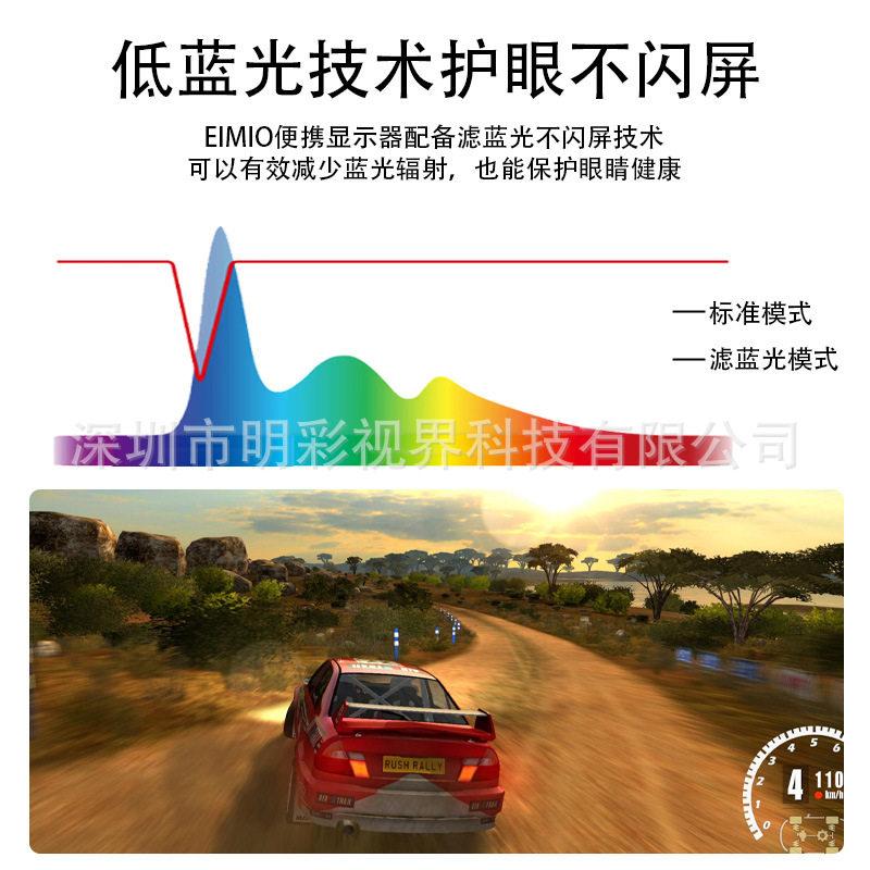 21.5/ 23.8inch Wireless Screen Projection Portable Monitor Ips Portable Screen Mobile Game Large Screen Expansion Portable Screen