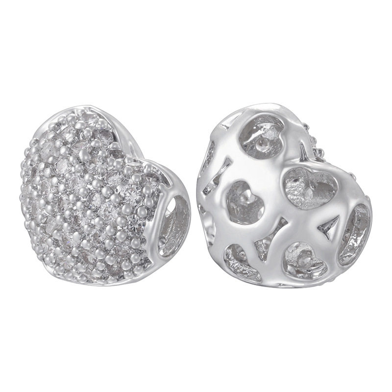 Cross-border Hot Selling Copper Inlaid Zirconium 26 English Letter Pendant Personality DIY Bracelet Necklace Letter Pendant VD1649