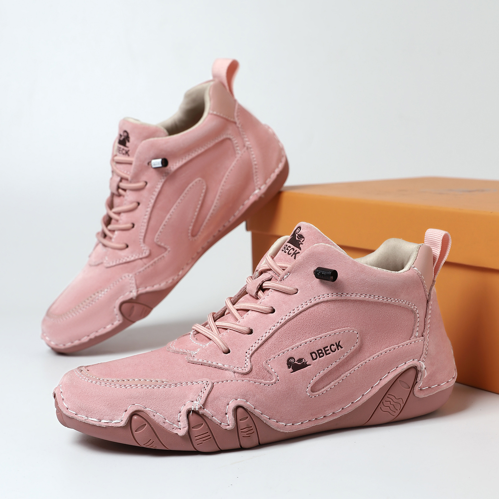 Giày Boot Cổ Thấp Nữ Chất Liệu Da Bò Big Size Ngoại Cỡ Hàng Mùa Xuân Thu Đông