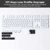 Xvx Low Shaft Height Pbt Material Engraved Translucent Characters/Transparent Keycap 127 Keys Small Full Set Cross-Border Europe