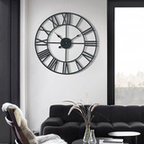 Amazon ретро настенные часы из кованого железа Nordic decoration clock горячие продажи Римские часы для украшения дома производитель часов оптовая торговля
