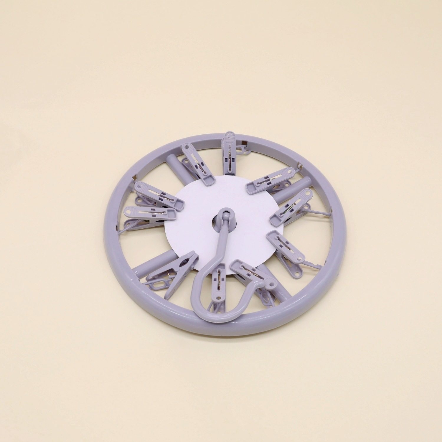 Household Multifunctional 10-Clip Windproof Storage Rack for Clothes, Socks and Hats, Strong Clip Force, Practical, Non-Slip and Not Easy to Break