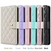 Suitable for iPhone 17 Small Fragrant Style Quilted Leather Phone Case Apple 1615 Card Holder Stand S25 Protective Case A17