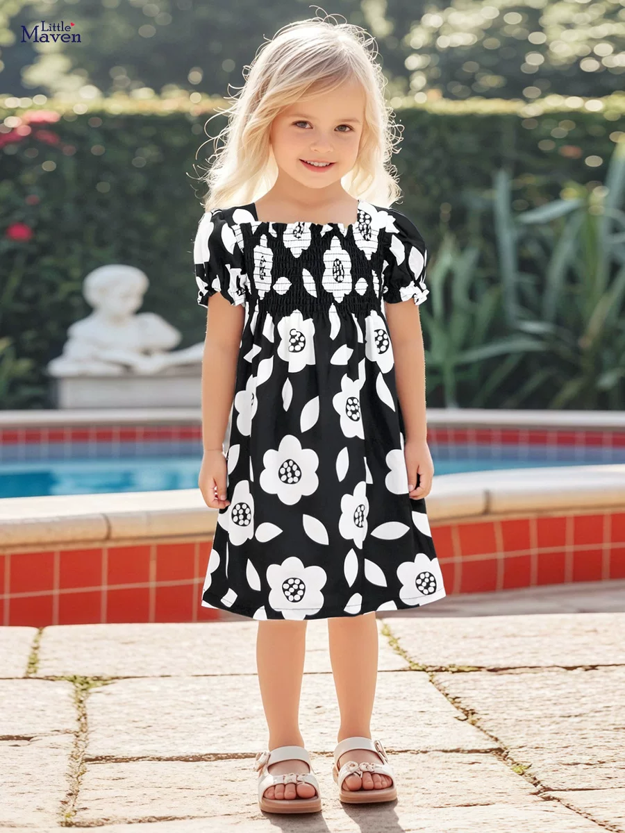 Kids' Clothing, Summer Girls' Short-sleeve Cotton Princess Dress