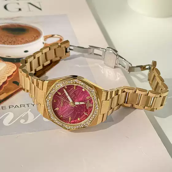 Live broadcast of cross-border new watches gypsophila fashion niche ladies and women's watches full diamond steel band quartz watches wholesale