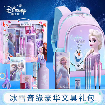 Frozen Big Gift Bag for Men and Women School Bag Stationery Pencil Box School Supplies Set Children's Day Training Prizes