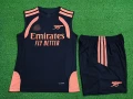 26-27 arsenal black vest suit