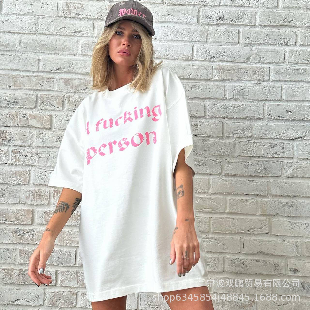 Vintage Graphic Print T Shirt Summer Style Casual Fit Loose Cotton Top Womens Fashion Wholesale Available