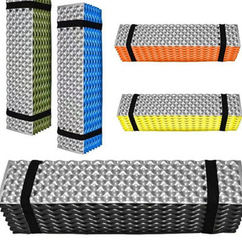 Egg Nest Mat Nap Folding Mat Thickened Sleeping Mat Aluminum Film Camping Mountain Egg Slot Sleeping Mat Portable Moisture-proof Single Person Picnic