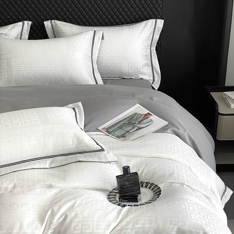 Light Luxury High-end Satin Jacquard Four-piece Set Bedding Bed Sheet Bed Fit Household Four Seasons