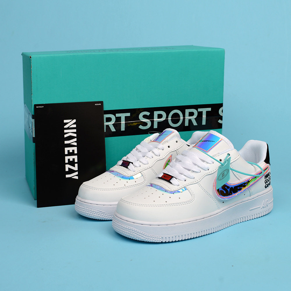 Putian factory direct sales AJ men's shoes Air Force One sports casual height-enhancing sneakers low-top AF1 white shoes for women