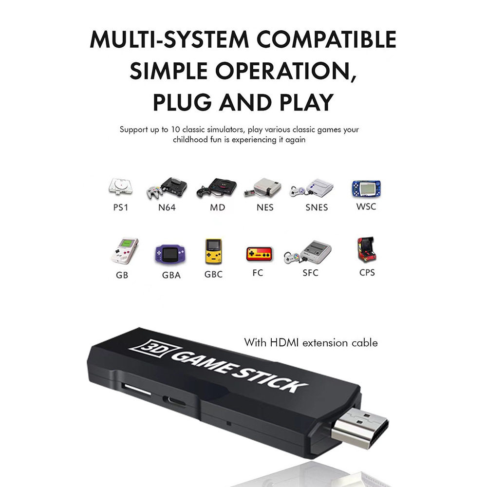 X2PLUS game console 4K HD 3D game console GD10 HD PSP TV game console wireless gamepad