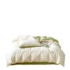 Class A Cotton Four-piece Set Cotton Quilt Cover Nantong Washed Cotton Bedding Solid Color Bed Sheet Quilt Cover Three-piece Set 4