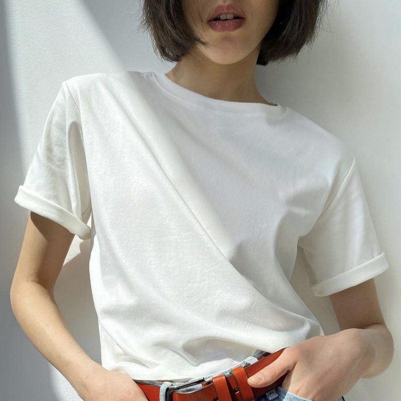 Womens Loose Fit Cotton T Shirt 16 Colors Soft Fabric Casual Style Perfect for Summer Wear Wholesale Available