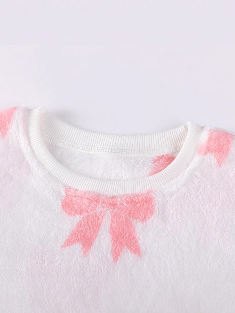 Autumn Fleece-lined Girls' Set, Long-sleeve Cute Kids' Outfit, [Style] Baby Kids' Clothing