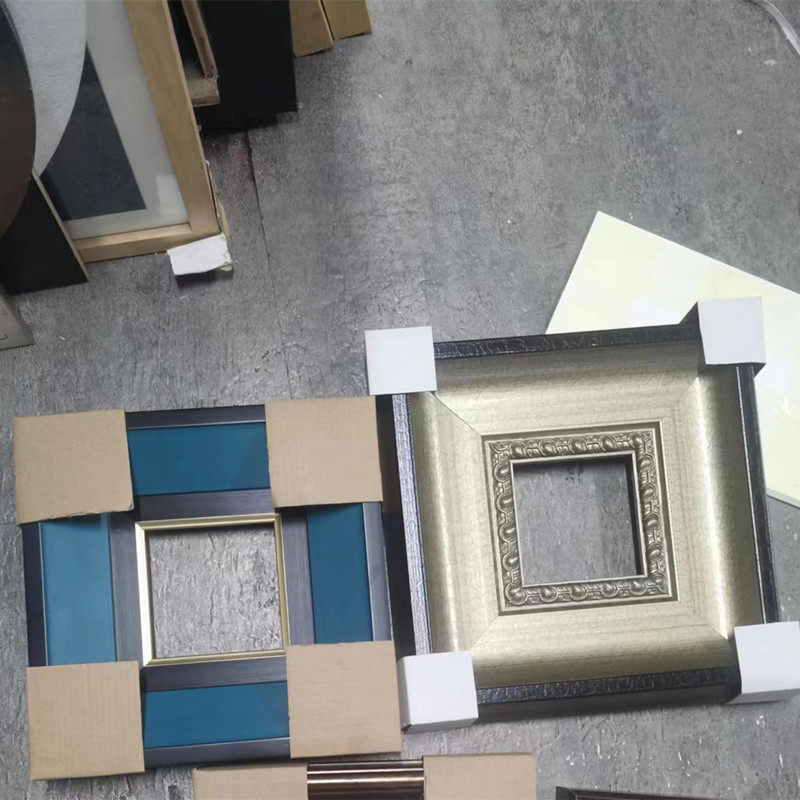 Small picture frame 10*10 oil painting frame residual material leak-picking outer frame decoration wall-mounted retro any size fixed factory small frame
