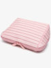 2025 New Geometric Diamond Cosmetic Bag Women's Large Capacity Partitioned Travel Commuting Shell Bag Striped Storage Bag