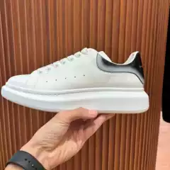 Pure Original High Version Mcqueen White Shoes Thick-Soled Platform Shoes Spring and Summer New Casual Versatile Classic Men's and Women's Sneakers
