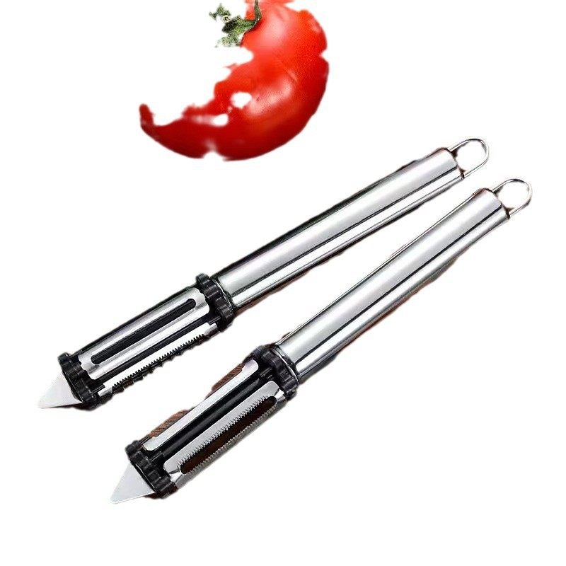 Multi-functional planing silk planing peeling water fruit and vegetable peeler household stainless steel three-in-one peeling knife kitchen potato planing