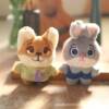 Cross-Border Zootopia Plush Pendant Judy Rabbit Nick Fox Keychain Bag Doll Accessories