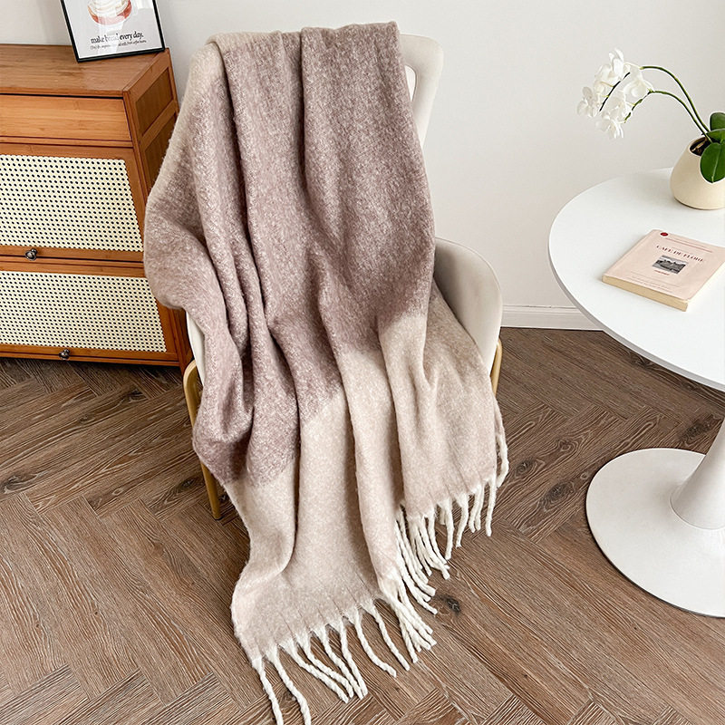 2025 simple Nordic style new tassel blanket retro woven blanket bed end blanket bed sofa towel blanket wholesale