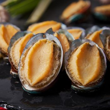 Frozen Shelled Abalone, Shelled Abalone Meat, Washed, Catering Seafood and Aquatic Products, 8 Pieces, Multiple Specifications, Extra Large Banquet Food
