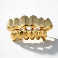 Golden flat teeth (set)