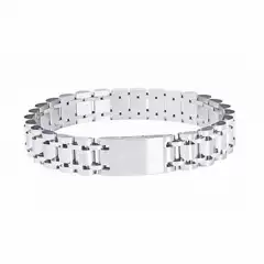 Men's Bs Bracelet, Stainless Steel Five-Bead 18K Electroplated Watch Chain, Complete Packaging, Customizable Logo