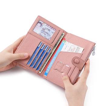 New Anti-Theft Passport Holder for Men and Women, Ticket Holder, Wallet, Travel Abroad Passport Holder, Document Storage Bag, Genuine Leather