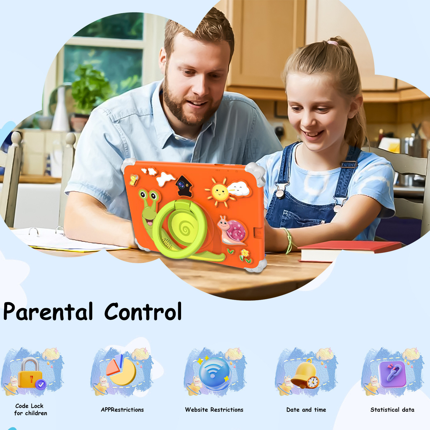 跨境Export7inch8gb内存wi-fi儿童平板电脑 Tablet Android安卓14