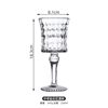 European-style high-end diamond crystal glass wine cup luxury goblet vintage wine glass niche painted Cup