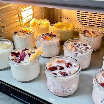 Food-Grade Explosion-Proof Fresh Stewed Fish Gelatin Milk Jelly Fish Maw Can Be Steamed and Cooked in Glass Bottles Bird's Nest Sealed Jars Jam