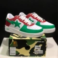 Bape sta - white, green and red